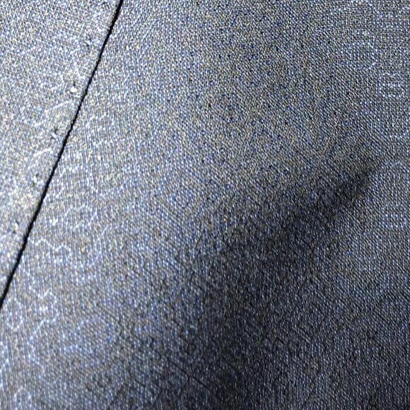 Emilio Guido Navy Paisley Wool Blazer: Vintage 90s Lightweight Sport Coat, 42 - Picture 8 of 9